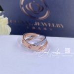 Cartier Love Ring, Rose Gold, White Gold, Diamond Paved B4094600 (9)