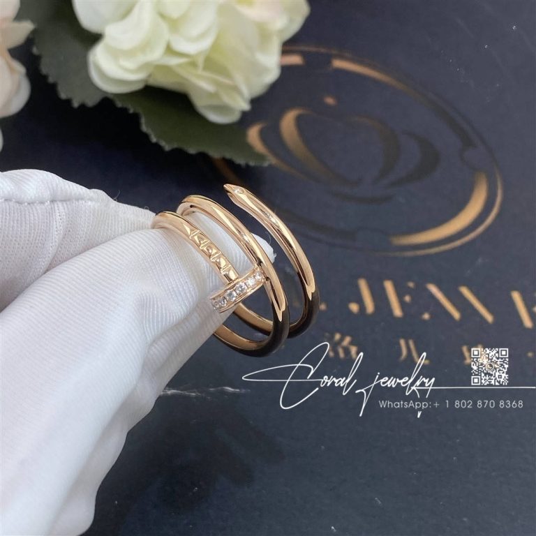 Cartier Juste Un Clou Ring Rose Gold, Diamonds Ref. B4210800 (1)