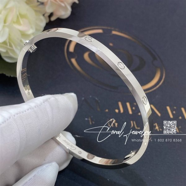 Cartier Love Bracelet, Small Model White Gold Ref. B6047417 (6)