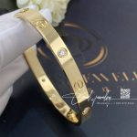 Cartier Love Bracelet, 4 Diamonds Yellow Gold Ref. B6035917 (7)