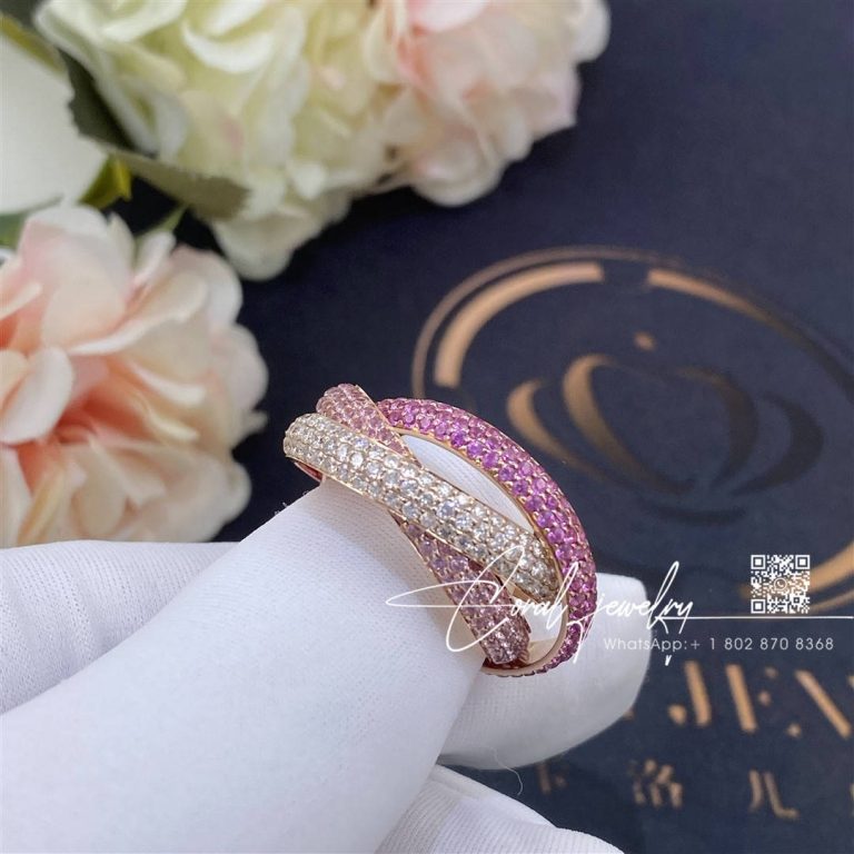 Cartier Trinity Ring Rose Gold And Diamonds N4230600 (1)