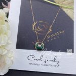 Cartier Amulette De Cartier Necklace, Xs Model, Rose Gold Malachite B7224550 (4)