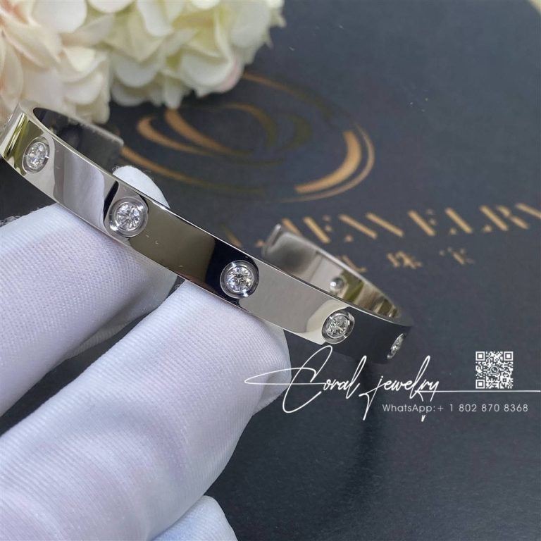 Cartier Love Bracelet, 9 Diamond White Gold Customized Versions Modified By Customers (5)