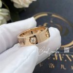 Cartier Love Ring, 3 Diamonds Rose Gold Ref. B4087500 (3)