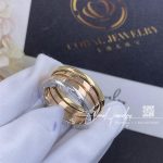 Bulgari B.zero1 Three Band Ring In 18 Kt Rose, White, And Yellow Gold Ref. 352919 (6)