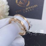 Bulgari B.zero1 Two Band Ring With Two 18 Kt Rose Gold Loops And A White Ceramic Spiral Ref. 347009 (5)