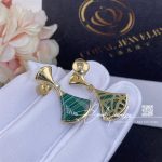 Bulgari Divas’ Dream Earrings Yellow Gold Diamonds With Malachite Ref. 358128 (1)