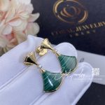 Bulgari Divas’ Dream Earrings Yellow Gold Diamonds With Malachite Ref. 358128 (2)