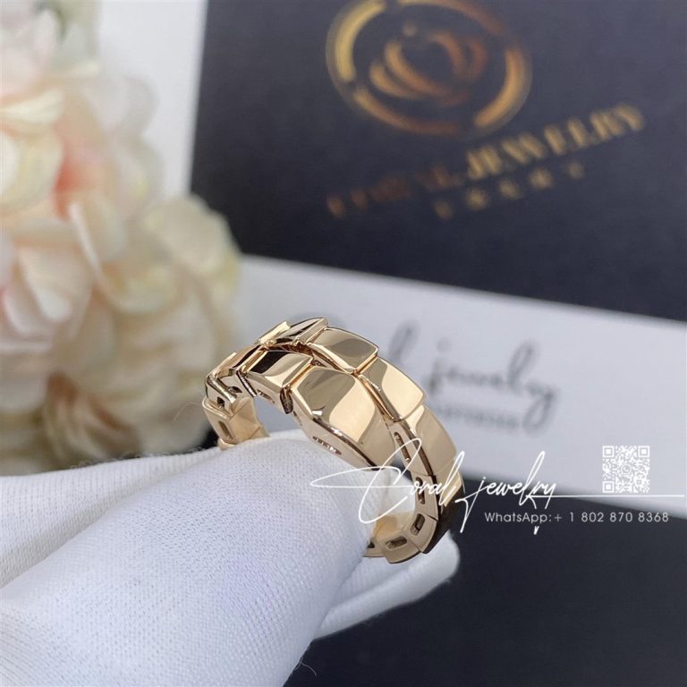 Bulgari Serpenti Viper 18 Kt Rose Gold Ring Ref. 358638 (1)