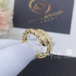 Bulgari Serpenti Viper 18 Kt Yellow Gold Ring Set With Pavé Diamonds Ref. 354711 (1)