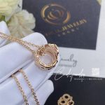 Bulgari Serpenti Viper Pendant Necklace In 18 Kt Rose Gold, Set With Demi Pavé Diamonds Ref. 357794 (9)