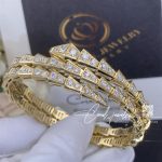 Bulgari Serpenti Viper Two Coil 18 Kt Yellow Gold Bracelet, Set With Pavé Diamonds (12)