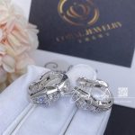 Bulgari Serpenti Earrings In 18 Kt White Gold, Set With Full Pavé Diamonds 351426 Or857499 (4)