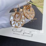 Bulgari 18k Rose Gold Diamond Intarsio Earrings 346302 Or855959 (10)