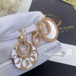 Bulgari 18k Rose Gold Diamond Intarsio Earrings 346302 Or855959 (11)