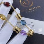 Bulgari B.zero1 Multicolored Gemstones Yellow Gold Bracelet 343194 Br854519 (5)