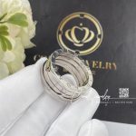 Bulgari B.zero1 Three Band Ring In 18 Kt White Gold Ref. 328157 (4)