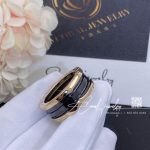 Bulgari B.zero1 Two Band Ring With Two 18 Kt Rose Gold Loops And A Black Ceramic Spiral Ref. 347042 (5)