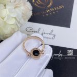 Bulgari Bvlgari Rose Gold Flip Ring Set With Mother Of Pearl And Onyx Ref. 347763 (4)