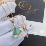 Bulgari Divas’ Dream Necklace Rose Gold Malachite And Diamonds Ref. 351143 (16)