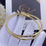 Tiffany Knot Double Row Hinged Bangle In Yellow Gold With Diamonds (1)