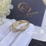 Tiffany Knot Double Row Ring In Yellow Gold With Diamonds (1)