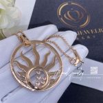 Chopard 18g Rose God Happy Diamonds Sun Necklace 796455 1001 (5)