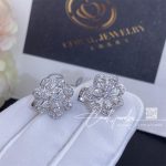 Happy Precious Lace Mini Frou Frou Earrings, Ethical White Gold, Diamond 848347 1001 (2)