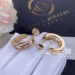 Messika Move Pavé Hoop Pink Gold Diamond Earrings 04993 Pg (5)