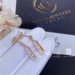 Messika Move Uno Stud Pink Gold Earrings With Diamonds 05631 Pg (1)