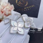 Roberto Coin Princess Flower White Gold Mother Of Pearl Diamond Earrings (1)