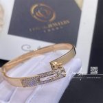 Hermès Kelly Bracelet In Rose Gold Set With Diamonds H110014b (1)