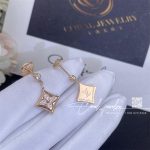 Louis Color Blossom Bb Star Ear Studs, Pink Gold And Diamonds Q96809 (4)