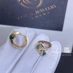 Marli Cleo Diamond Huggie Earrings In Rose Gold Green Agate (4)