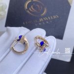 Marli Cleo Diamond Huggie Earrings In Rose Gold Lapis Lazuli (4)