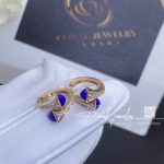 Marli Cleo Diamond Huggie Earrings In Rose Gold Lapis Lazuli (5)