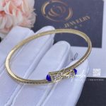 Marli Cleo Diamond Slim Slip On Bracelet In Yellow Gold Lapis Lazuli (4)