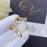 Marli Cleo Full Diamond Small Hoop Earrings In Rose Gold (5)