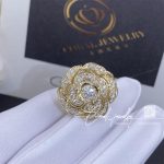 Chanel Bouton De Camélia Ring 18k Yellow Gold, Diamonds J12121 (10)