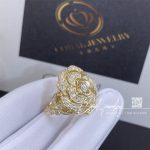 Chanel Bouton De Camélia Ring 18k Yellow Gold, Diamonds J12121 (8)