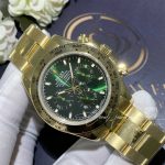 Rolex Cosmograph Daytona Green Dial 18k Gold Watch M116508 0013 (13)