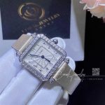 Charles Oudin Pansy Retro 24mm Watch Arabic Style Arabic Style White Straps (3)