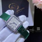 Charles Oudin Pansy Retro 24mm Watch Arabic Style Green Straps (1)