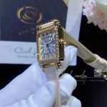 Charles Oudin Pansy Retro 24mm Yellow Watch Arabic Style (5)