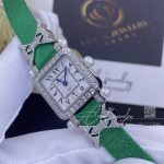 Charles Oudin Pansy Retro Quartz 20mm Silk, Diamond Watch With Elements Arabic Style (2)