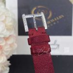 Charles Oudin Pansy Retro With Pearls Watch Medium 24mm Maroon Straps (9)