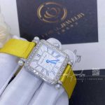 Charles Oudin Pansy Retro With Pearls Watch Medium 24mm Yellow Straps (3)