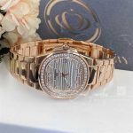 Patek Philippe Nautilus 18kt Rose Gold Diamond Ladies Watch 7010 1r 011 (9)