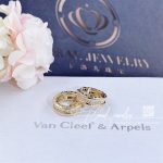 Bulgari B.zero1 Small Hoop Earrings In 18 Kt Yellow Gold Set With Pavé Diamonds Ref. 348036 (3)