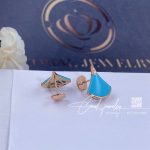 Bulgari Divas’ Dream Earrings Rose Gold Diamonds With Turquoise Ref. 353036 (7)